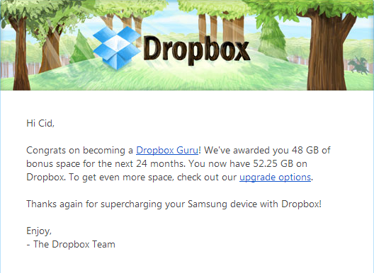 Gana 48 Gb de almacenamiento en Dropbox!